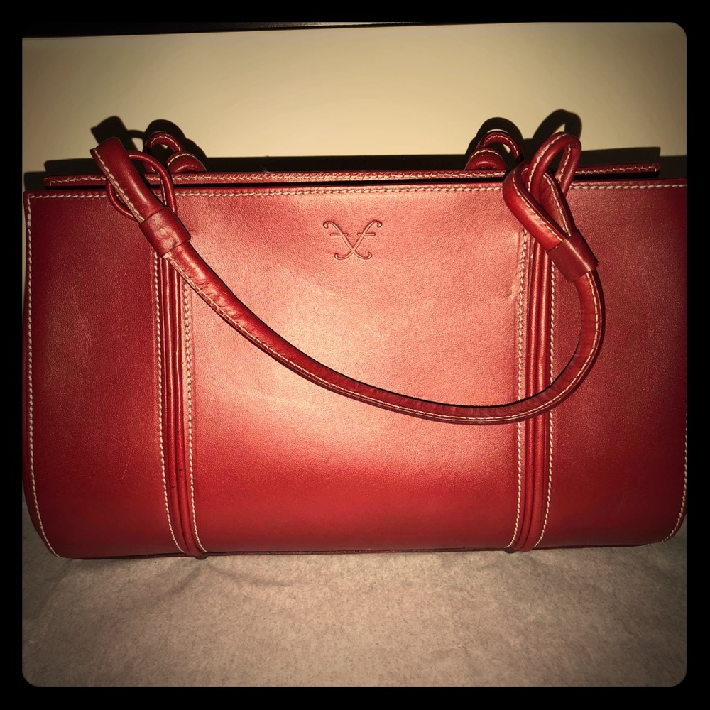 Frederic Fekkai Red Leather Bag